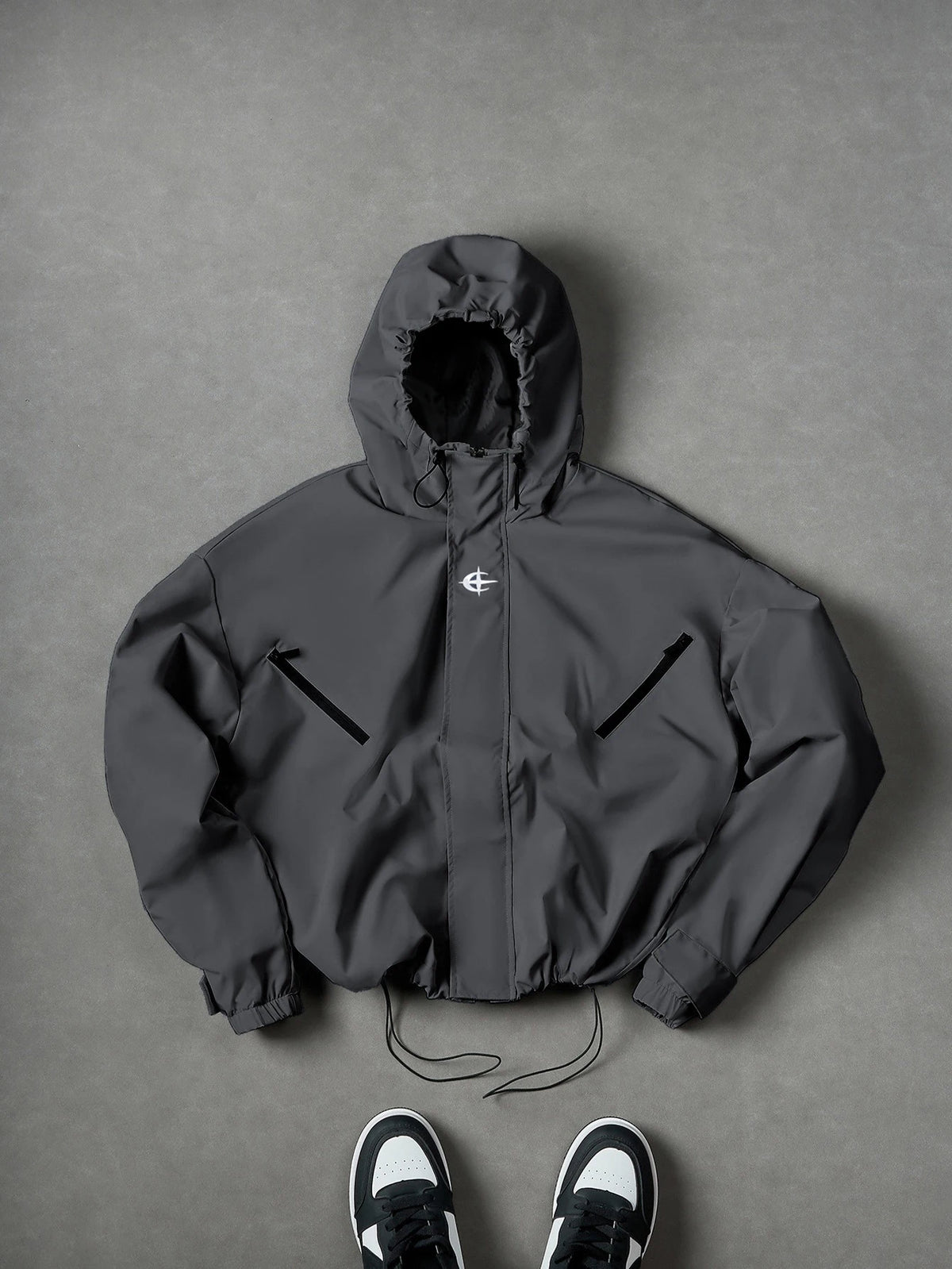 Z-Axis Hooded Windbreaker Jacket – Men's Casual Streetwear Coat