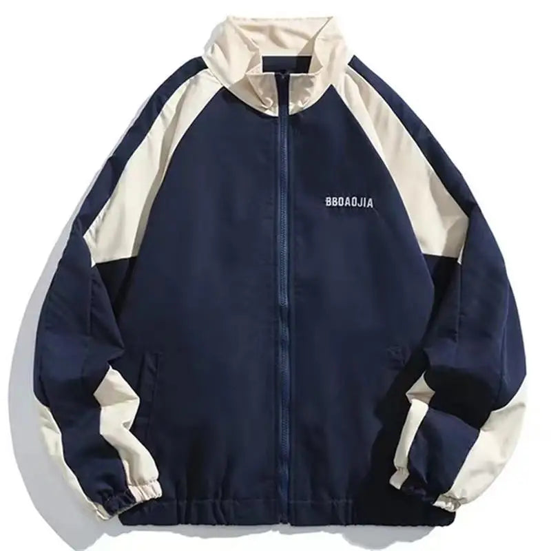 Z-Axis Reflective Striped Windbreaker – Men's Streetwear Jacket