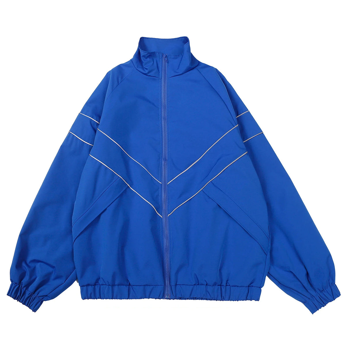 Z-Axis Reflective Striped Windbreaker – Men's Streetwear Jacket