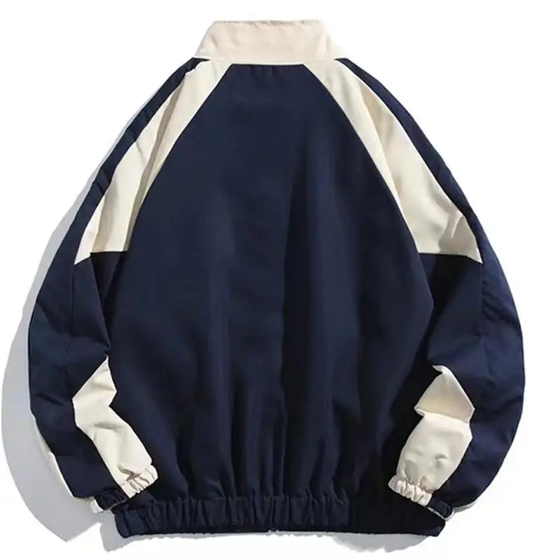 Z-Axis Reflective Striped Windbreaker – Men's Streetwear Jacket