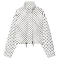 Z-Axis Polka Dot Bomber Jacket – Women's Oversized Streetwear Coat
