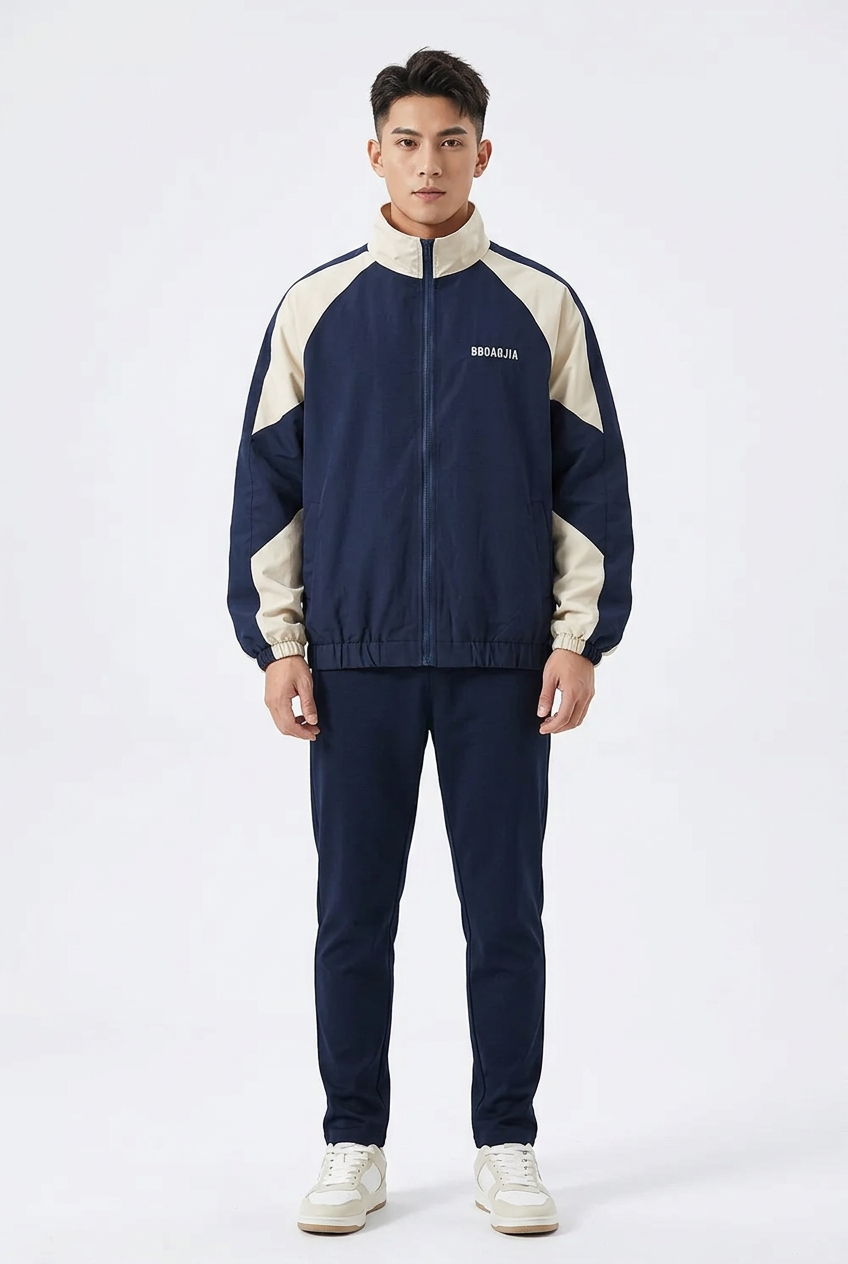Z-Axis Reflective Striped Windbreaker – Men's Streetwear Jacket